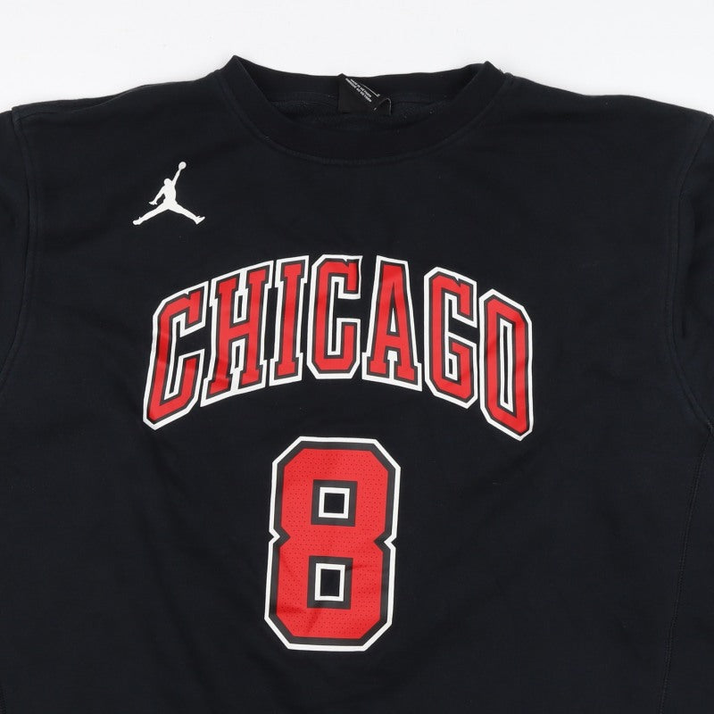 Nike Jordan NBA Chicago LaVine 8 Black L Crew Neck Sweatshirt