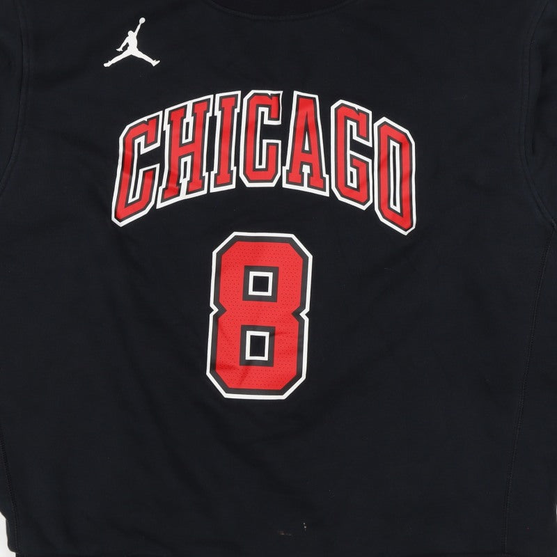 Nike Jordan NBA Chicago LaVine 8 Black L Crew Neck Sweatshirt