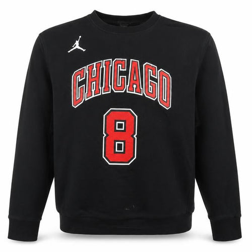 Nike Jordan NBA Chicago LaVine 8 Black L Crew Neck Sweatshirt