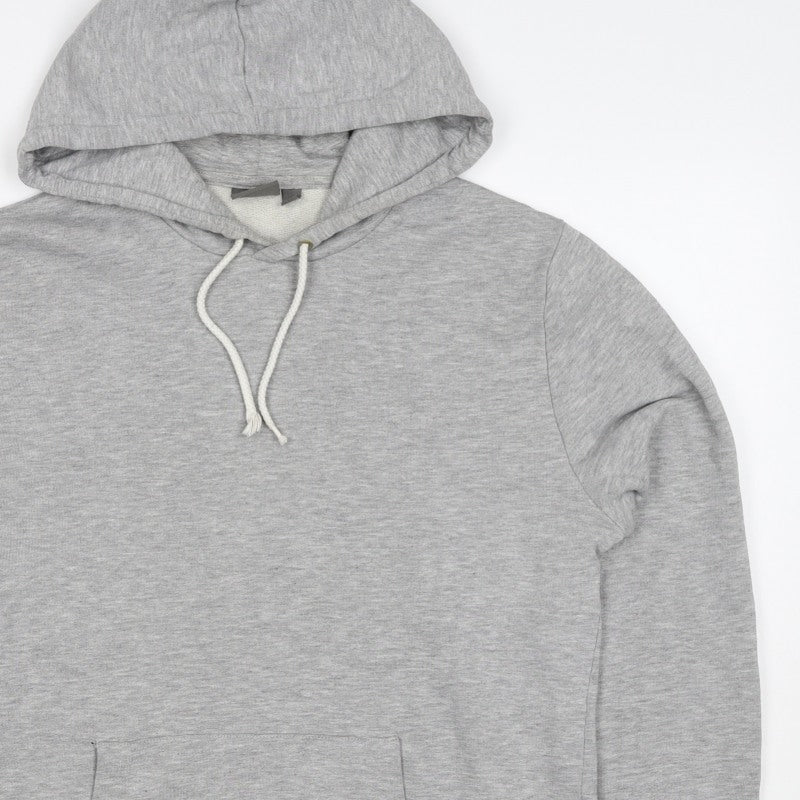 ASOS Men’s Grey S Pullover Hoodie Drawstring Pocket Cotton Blend