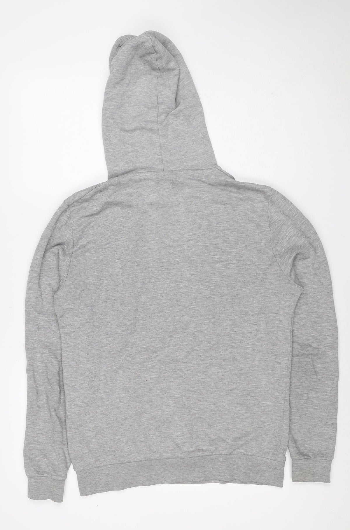 ASOS Men’s Grey S Pullover Hoodie Drawstring Pocket Cotton Blend