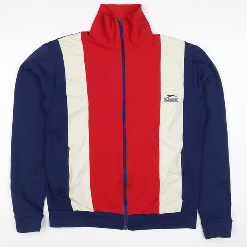 Slazenger Men's Multicoloured XL Full Zip Track Sweatshirt Logo Pockets