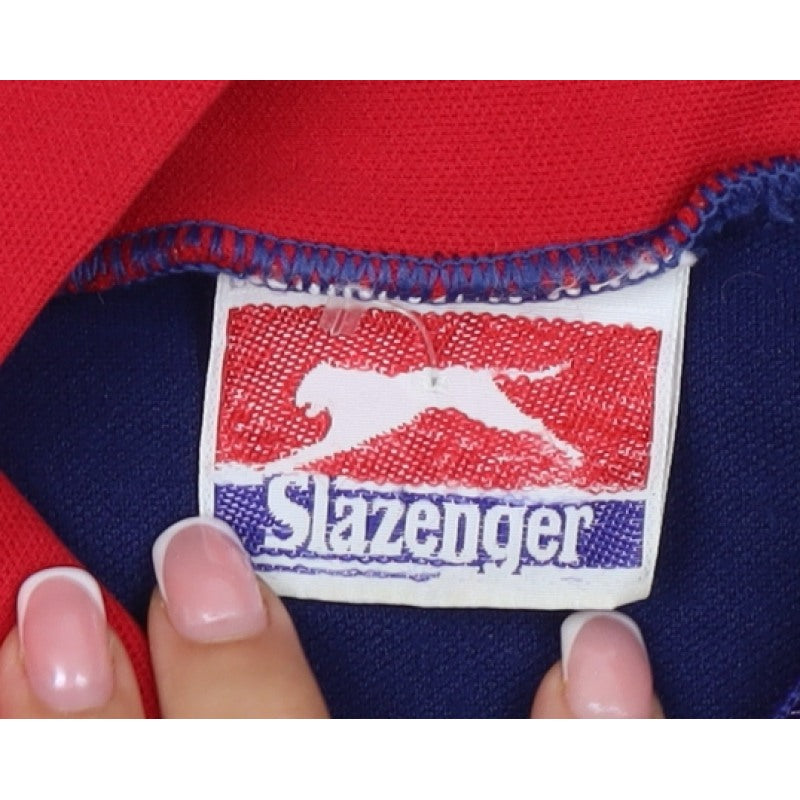 Slazenger Men's Multicoloured XL Full Zip Track Sweatshirt Logo Pockets