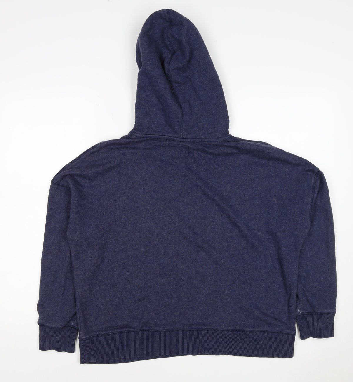 Roots Men’s Blue Logo Pullover Hoodie Size M Cotton Blend