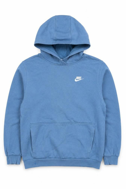 Nike Boys Blue XL Pullover Hoodie Logo Fleece Kangaroo Pocket