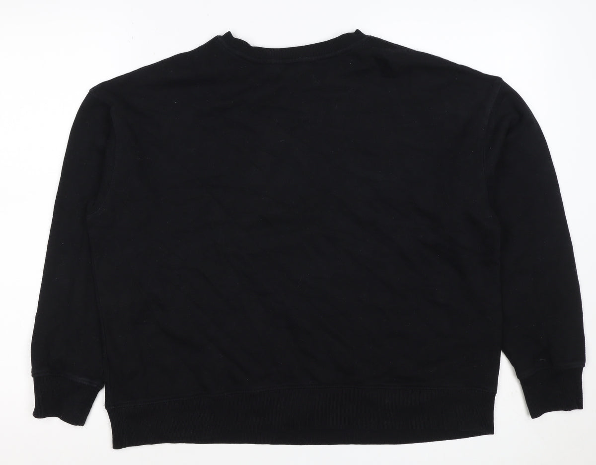 New Look Women’s Black UK 12 Celestial Snake Graphic Sweatshirt
