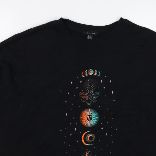 New Look Women’s Black UK 12 Celestial Snake Graphic Sweatshirt