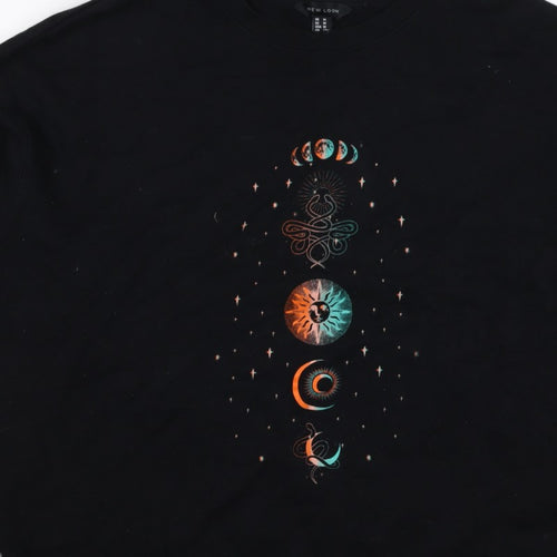 New Look Women’s Black UK 12 Celestial Snake Graphic Sweatshirt