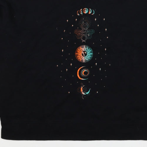 New Look Women’s Black UK 12 Celestial Snake Graphic Sweatshirt