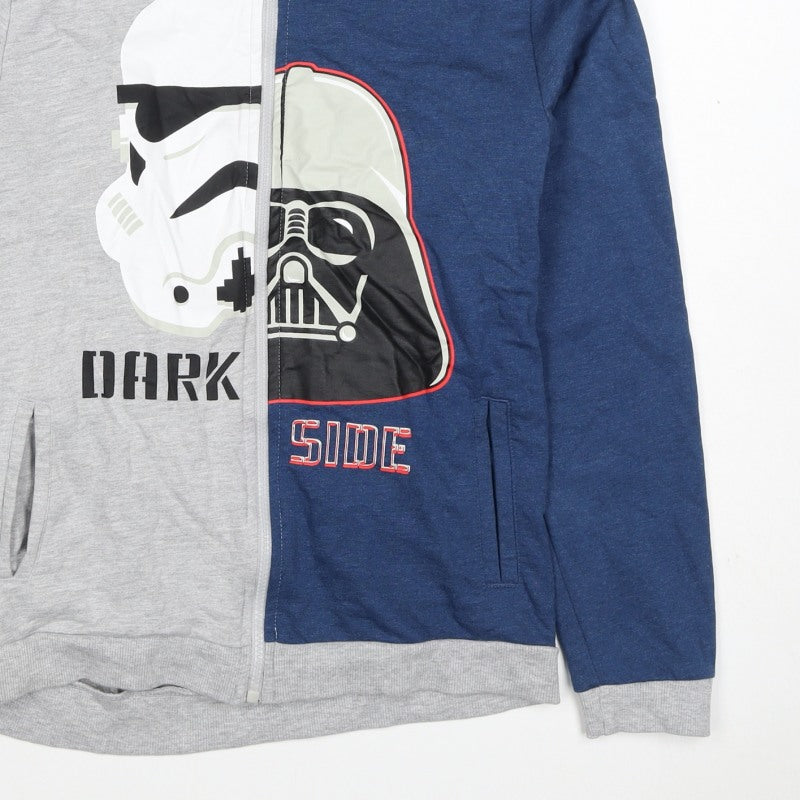 Additional view of Character.com boys’ star wars grey blue 12-13 years full zip hoodie