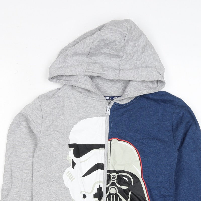 Additional view of Character.com boys’ star wars grey blue 12-13 years full zip hoodie