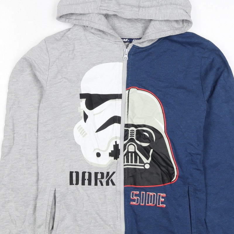 Additional view of Character.com boys’ star wars grey blue 12-13 years full zip hoodie