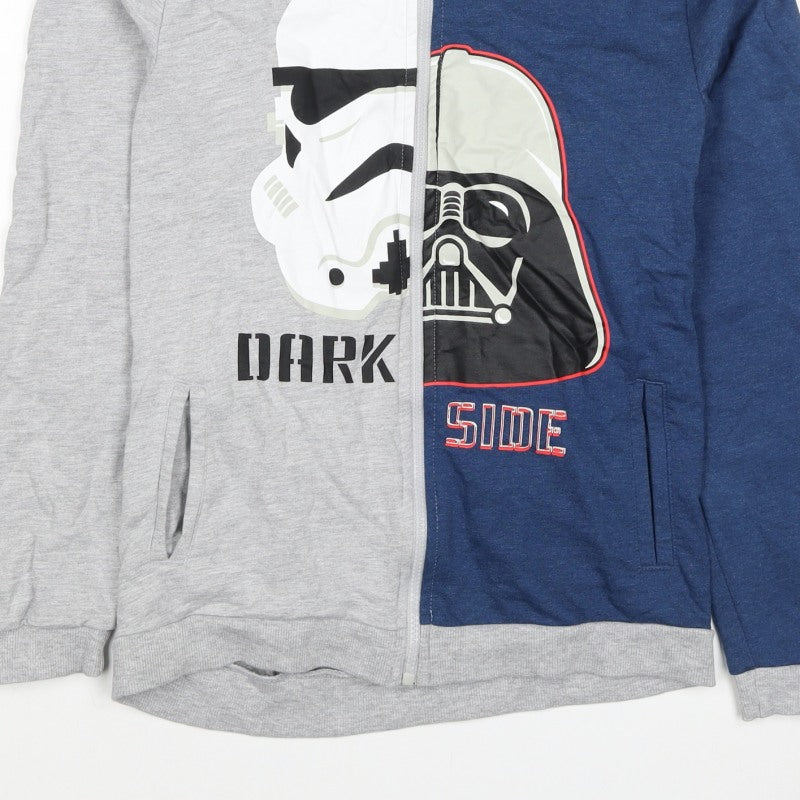 Additional view of Character.com boys’ star wars grey blue 12-13 years full zip hoodie