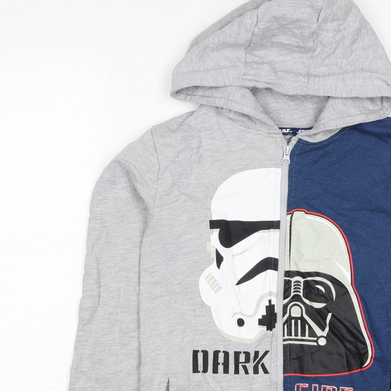 Additional view of Character.com boys’ star wars grey blue 12-13 years full zip hoodie