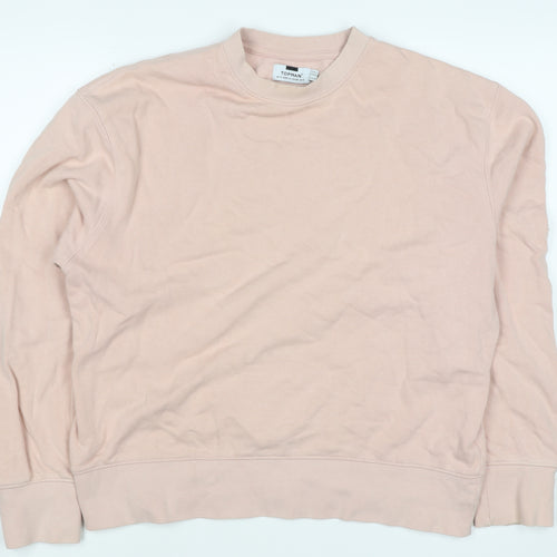 Topman Men’s Pink S Crew Neck Pullover Cotton Sweatshirt