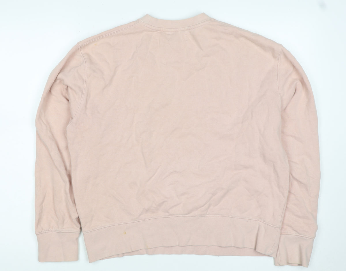 Topman Men’s Pink S Crew Neck Pullover Cotton Sweatshirt