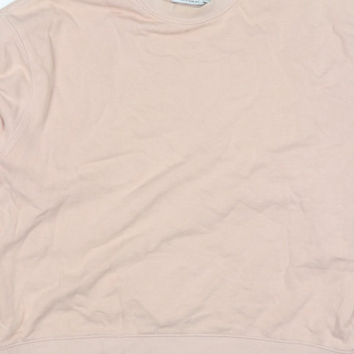Topman Men’s Pink S Crew Neck Pullover Cotton Sweatshirt