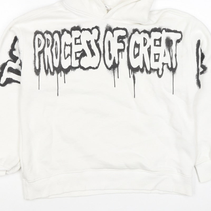 Additional view of ART boys’ white 11-12 years pullover hoodie graphic print skateboard