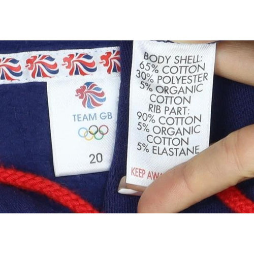 Team GB Women’s Blue Size 20 Pullover Hoodie Olympic Logo