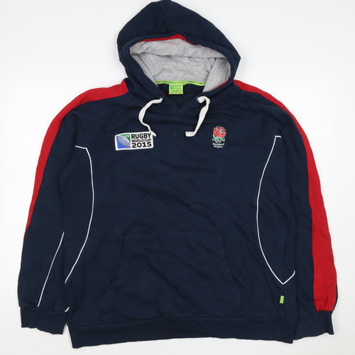 Sportfolio Men’s Blue XL Rugby World Cup 2015 England Pullover Hoodie