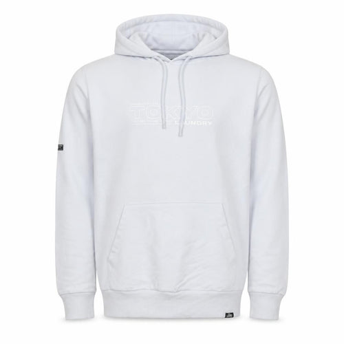 Tokyo Laundry Men’s White M Pullover Logo Hoodie