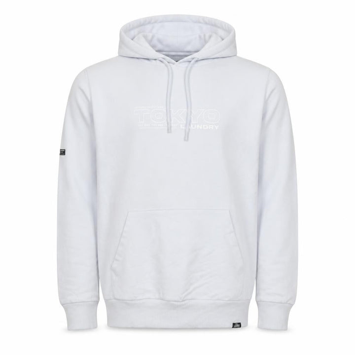Tokyo Laundry Men’s White M Pullover Logo Hoodie