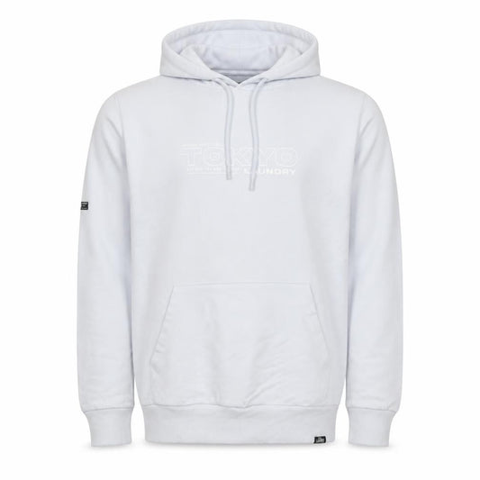 Tokyo Laundry Men’s White M Pullover Logo Hoodie