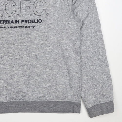 Manchester City FC Men's Grey 3XL Pullover Graphic Sweatshirt
