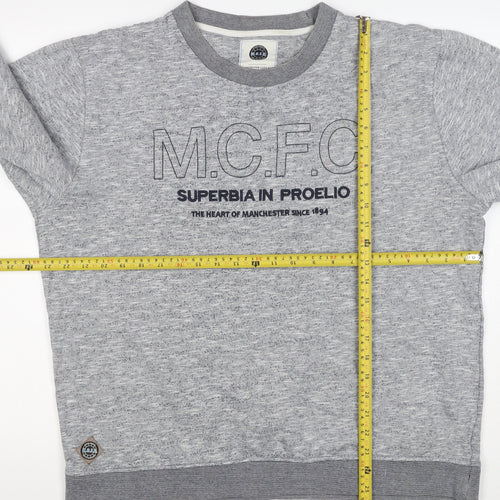Manchester City FC Men's Grey 3XL Pullover Graphic Sweatshirt