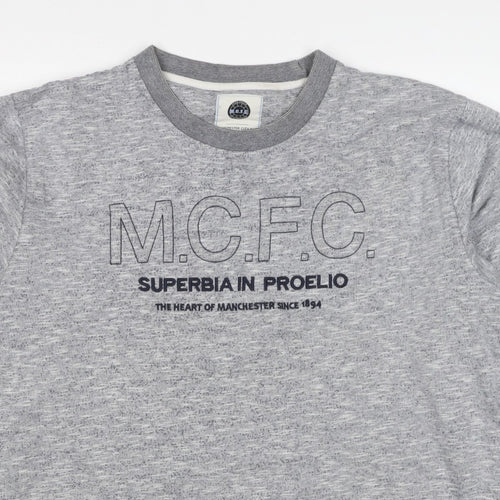 Manchester City FC Men's Grey 3XL Pullover Graphic Sweatshirt