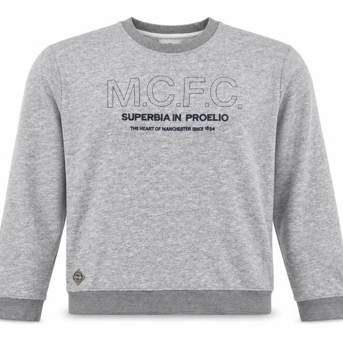 Manchester City FC Men's Grey 3XL Pullover Graphic Sweatshirt