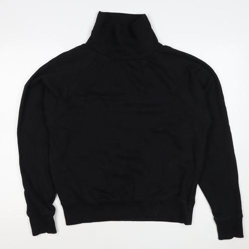 Opicloth Men’s Black Size S High Neck Raglan Pullover Sweatshirt
