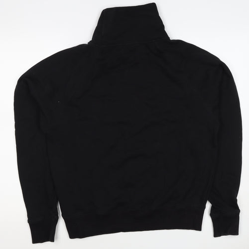 Opicloth Men’s Black Size S High Neck Raglan Pullover Sweatshirt
