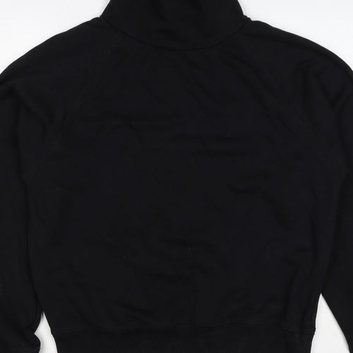 Opicloth Men’s Black Size S High Neck Raglan Pullover Sweatshirt