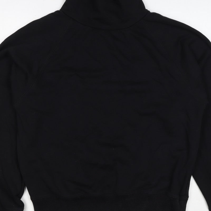 Opicloth Men’s Black Size S High Neck Raglan Pullover Sweatshirt