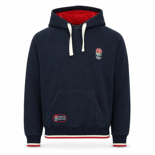 England Rugby Men’s Blue Small Pullover Hoodie Embroidered Logo