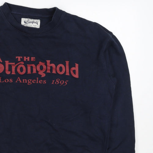 Stronghold Men's Navy M Graphic Print Los Angeles Pullover Sweatshirt