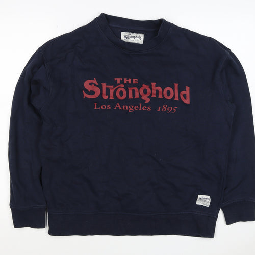 Stronghold Men's Navy M Graphic Print Los Angeles Pullover Sweatshirt