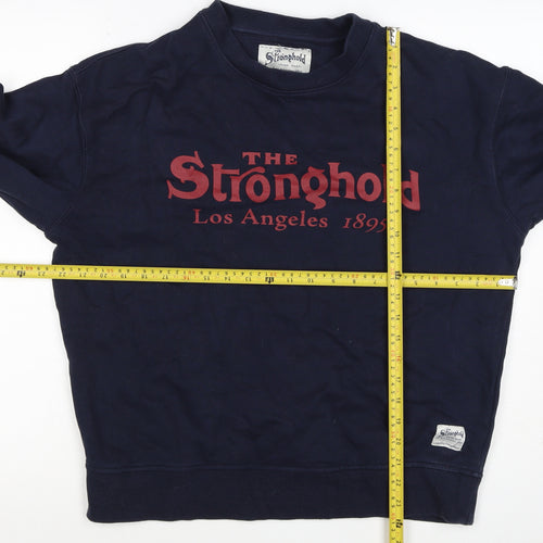 Stronghold Men's Navy M Graphic Print Los Angeles Pullover Sweatshirt