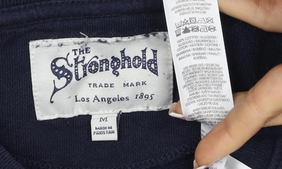 Stronghold Men's Navy M Graphic Print Los Angeles Pullover Sweatshirt