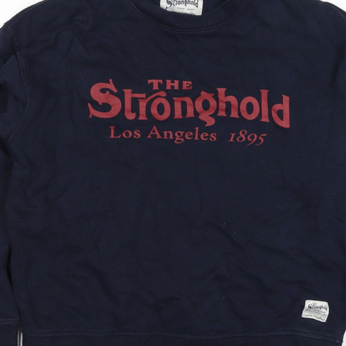 Stronghold Men's Navy M Graphic Print Los Angeles Pullover Sweatshirt