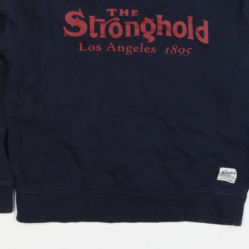 Stronghold Men's Navy M Graphic Print Los Angeles Pullover Sweatshirt