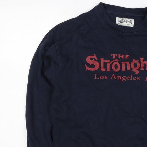 Stronghold Men's Navy M Graphic Print Los Angeles Pullover Sweatshirt