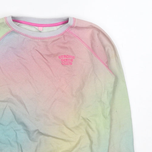 Strong Girls Club Girls Multicoloured 7-8 Years Pullover Sweatshirt