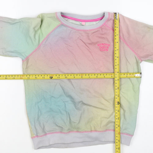 Strong Girls Club Girls Multicoloured 7-8 Years Pullover Sweatshirt