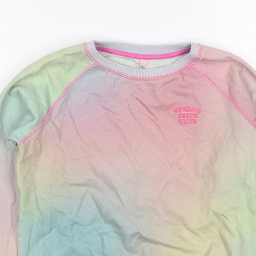 Strong Girls Club Girls Multicoloured 7-8 Years Pullover Sweatshirt