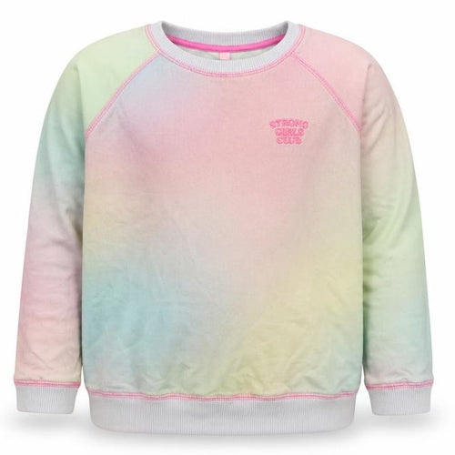 Strong Girls Club Girls Multicoloured 7-8 Years Pullover Sweatshirt