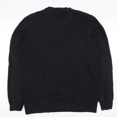 Barbour Men’s Black L Beacon Lighthouse Graphic Pullover Sweatshirt