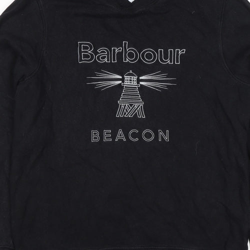 Barbour Men’s Black L Beacon Lighthouse Graphic Pullover Sweatshirt