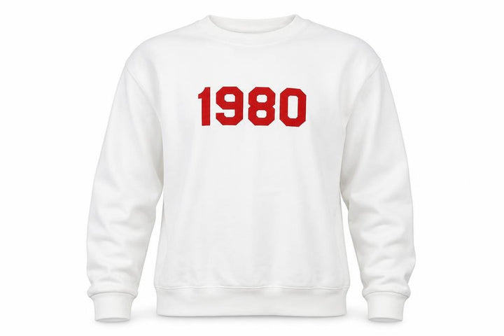 Rock On Ruby Unisex Adults White S Pullover 1980 Jude Sweatshirt
